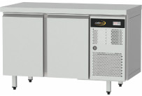 Kühltisch Zentralkühlung, GN 1/1, 2 Türen, Tischplatte ohne Aufkantung