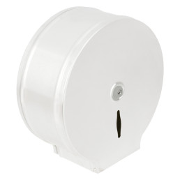Toilettenpapier-Spender, für 400 m Rolle, Metall weiß