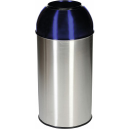 Recyclingbehälter mit Einwurfloch 40 l, blau