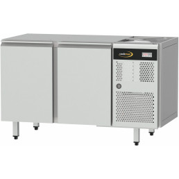 Kühltisch Zentralkühlung, GN 1/1, 2 Türen, ohne Tischplatte