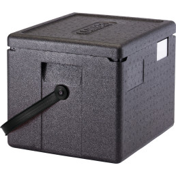 Wärmebox Top-Lader GN 1/2, H=200 mm, mit schwarzem Henkel